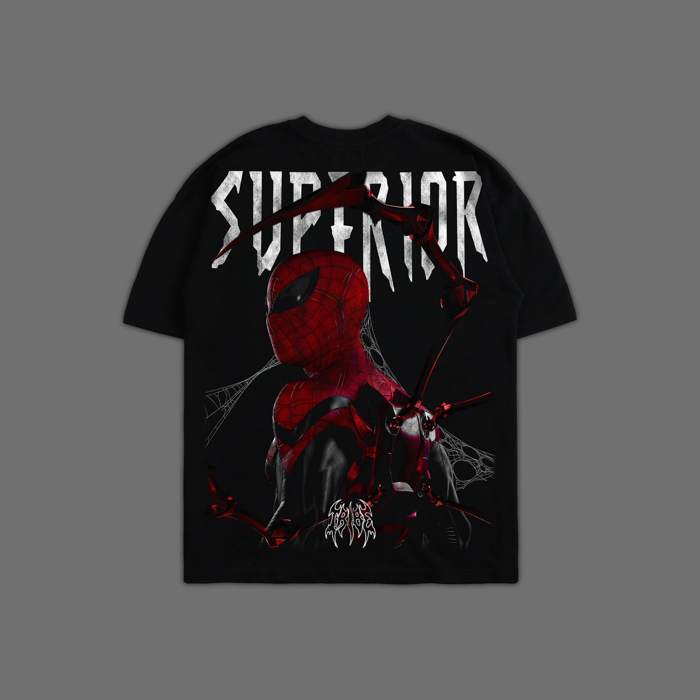 SUPERIOR SPIDER-MAN 'EXCLUSIVE' OVERSIZED TEE IN BLACK