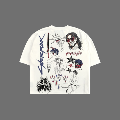 WAKE, THE F**K UP, SAMURAI! 'LIMITED' BOXY TEE IN WHITE