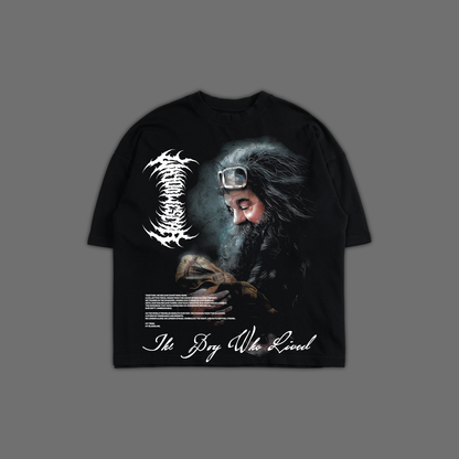 SORCERER'S STONE | TBWL 'LIMITED' OS BOXY TEE IN BLACK