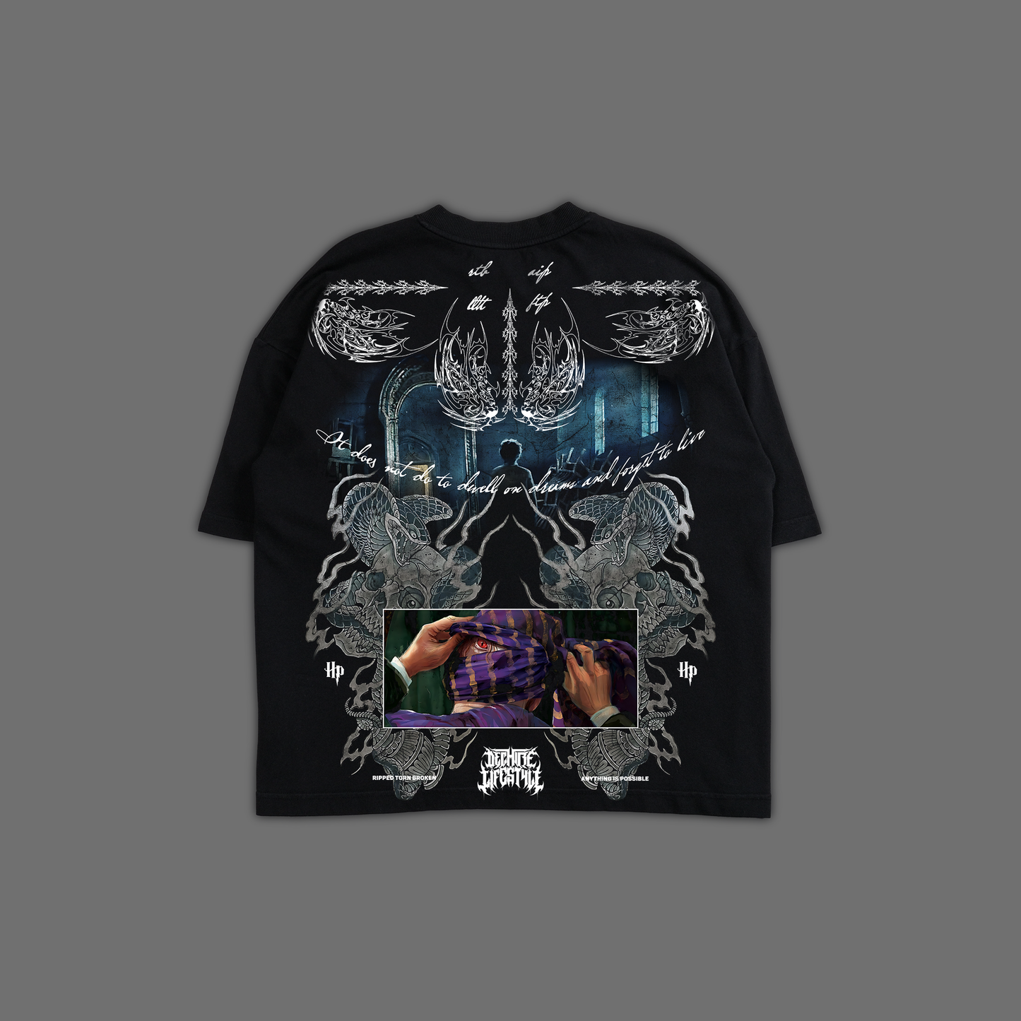 SORCERER'S STONE | TBWL 'LIMITED' OS BOXY TEE IN BLACK