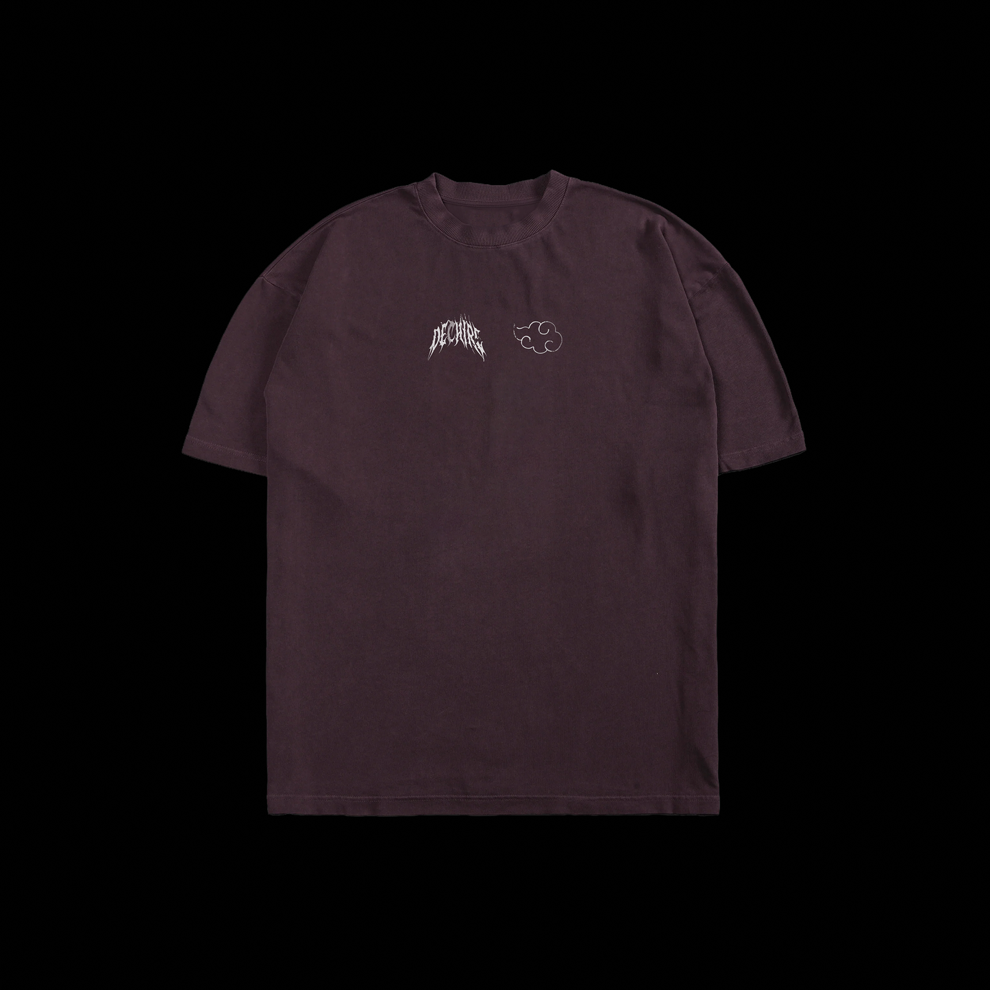 OVER 3,000 'YEAR 25' SUEDED TEE IN PLUM