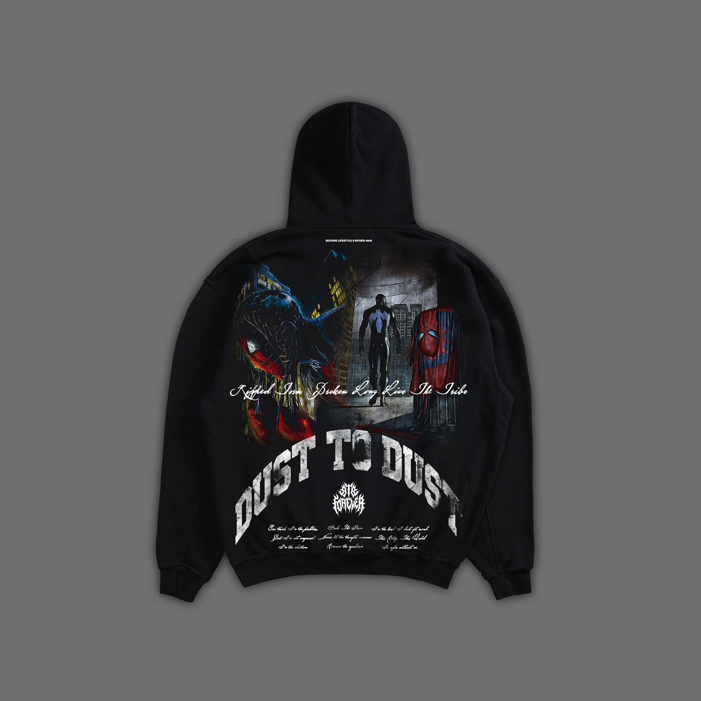 THE BLACK SUIT 'ULTRA HEAVYWEIGHT' OVERSIZED DS HOODIE IN SHADOW