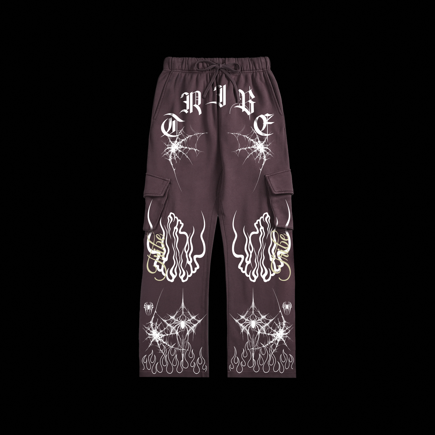 SPIDER-VERSE 'LIMITED' CARGO SWEATS IN BURGUNDY