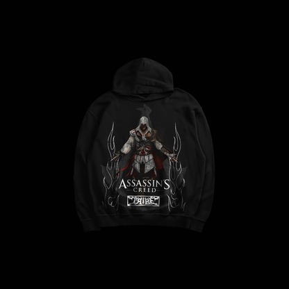 AC | EZIO COLLECTION 'LIMITED' OVERSIZED HOODIE IN BLACK