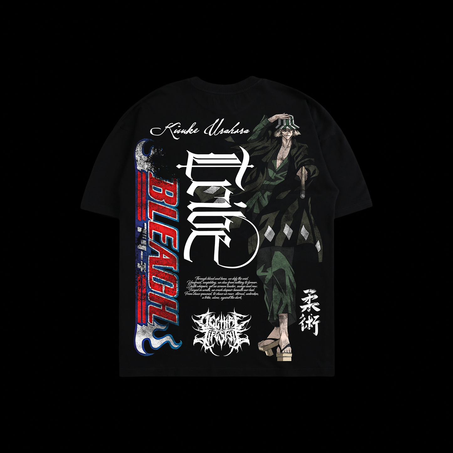 KISUKE: Geta-bōshi 'YEAR 25' OS TEE IN BLACK