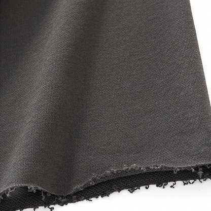 LUNA & THE THESTRALS 'LIMITED' OS TERRY RAW HEM TEE IN CHARCOAL
