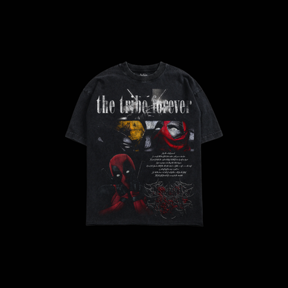 POOL & WOLVERINE 'CHAPTER 1' RAW HEM OVERSIZED TEE