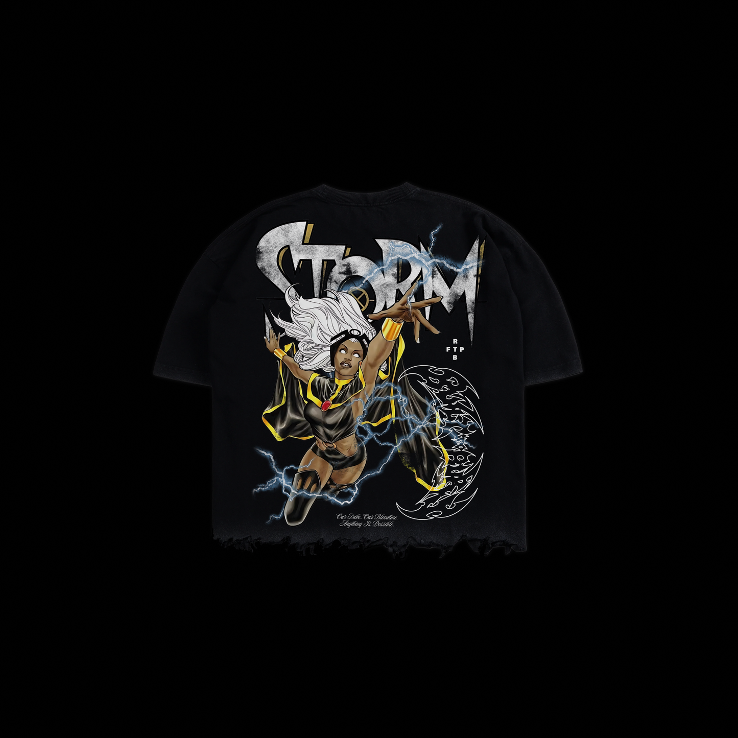 STORM | X-MEN ORIGINS OS BOXY GRUNGE CUT-OFF TEE