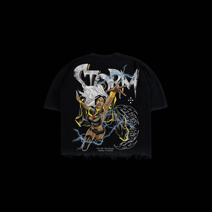 STORM | X-MEN ORIGINS OS BOXY GRUNGE CUT-OFF TEE