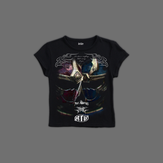 NINJA STORM ||THUNDER RANGERS 'CORE' BABY TEE IN BLACK