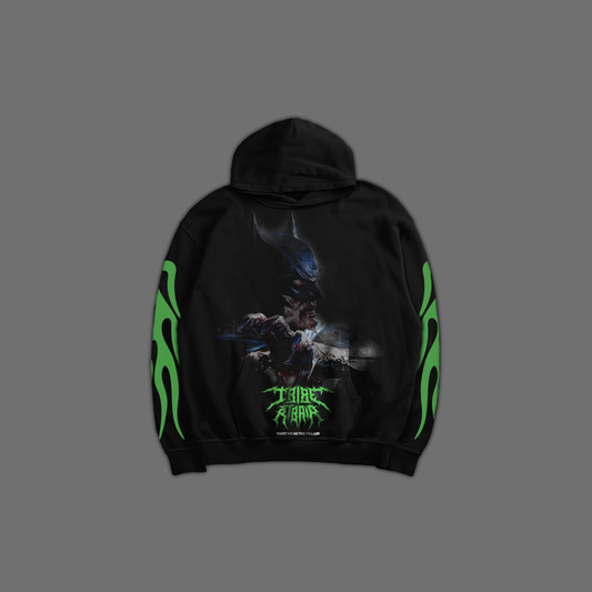 DCEASED 'LIMITED' OVERSIZED HOODIE IN BLACK