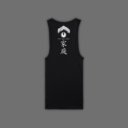 RED WIND FOREVER RIBBED TANK IN BLACK