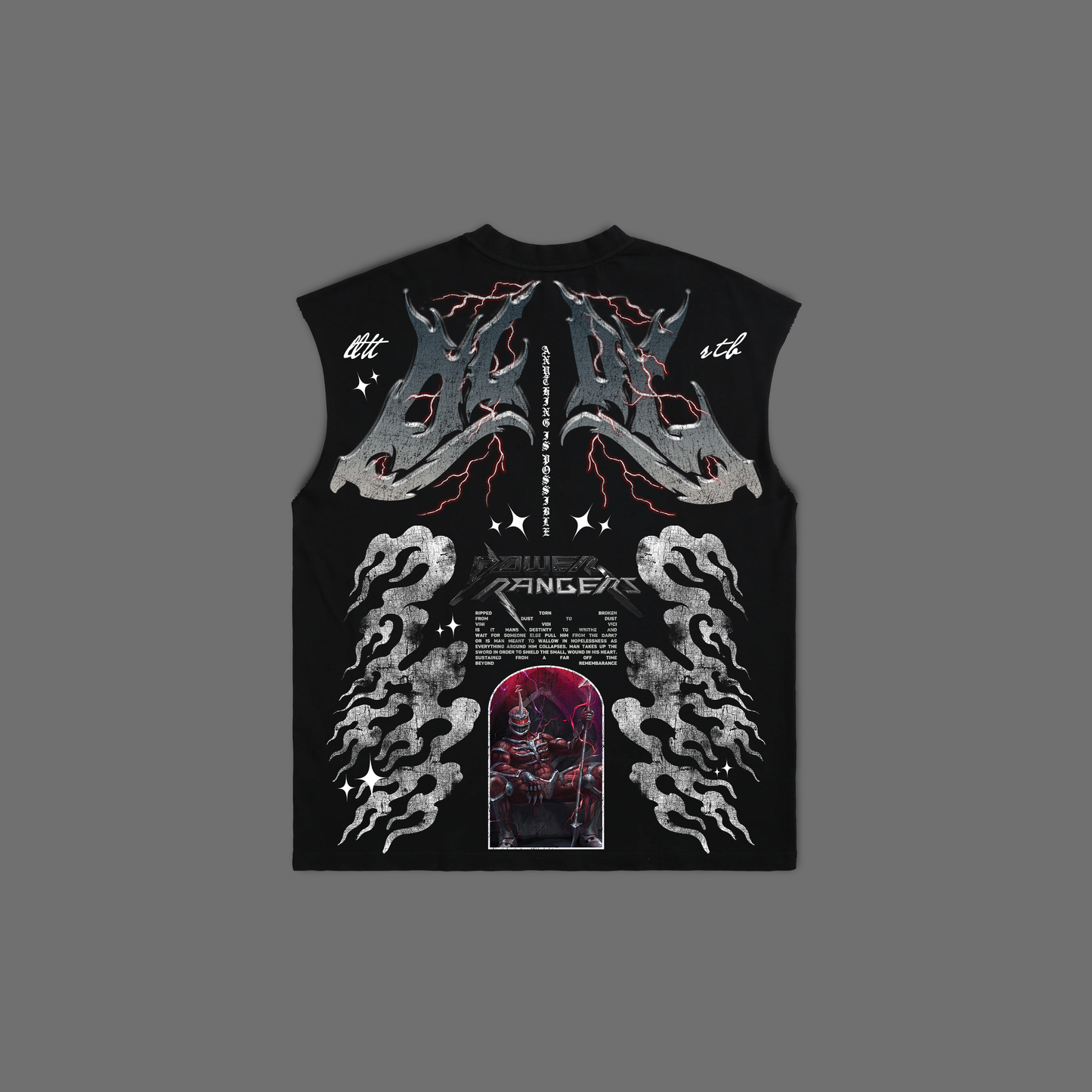 LORD ZEDD MUSCLE TEE IN BLACK