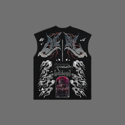 LORD ZEDD MUSCLE TEE IN BLACK