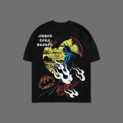 SUN & SHADOWS 'LIMITED' OVERSIZED TEE IN BLACK