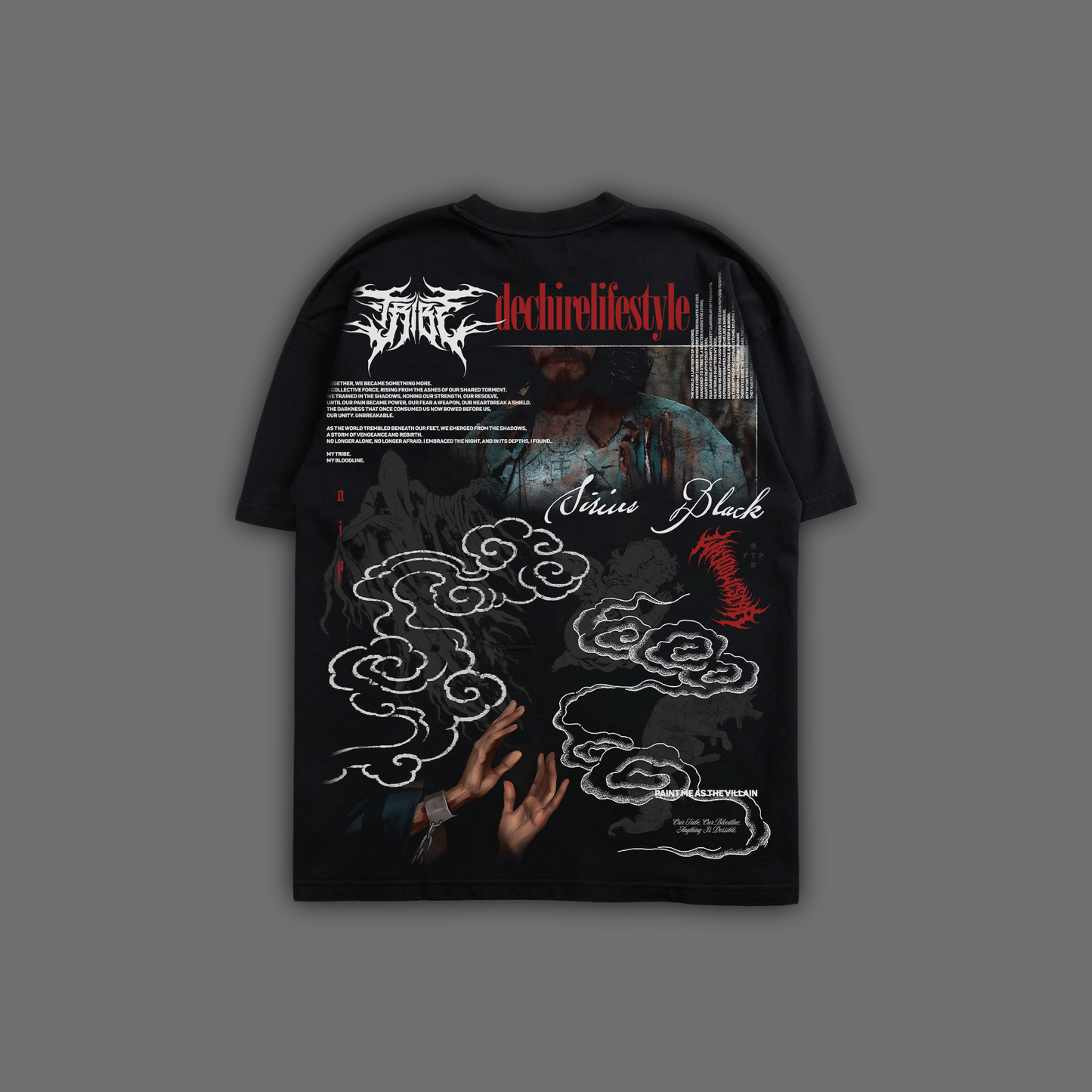 SIRIUS BLACK | PRISONER OF AZKABAN 'LIMITED' OVERSIZED TEE IN BLACK