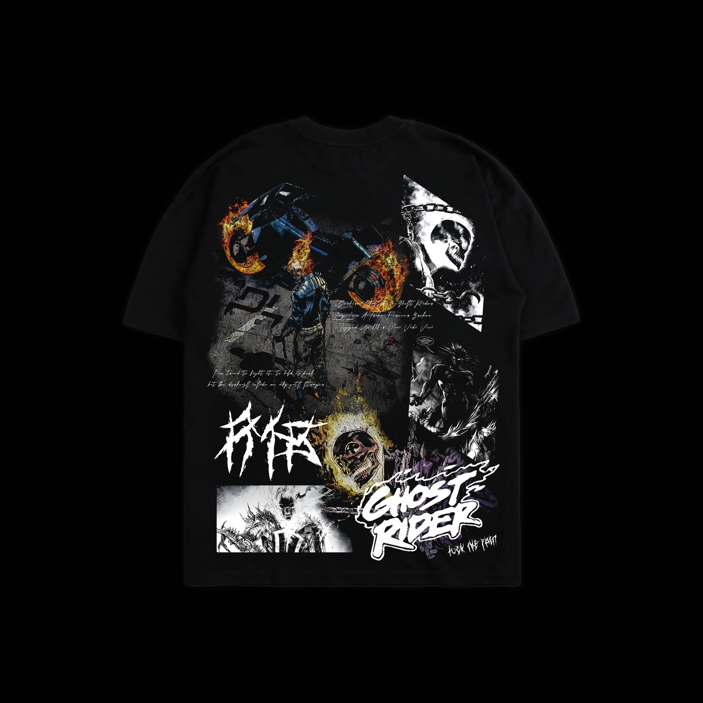 GHOST RIDER 'CHAPTER 1' OS TEE IN BLACK