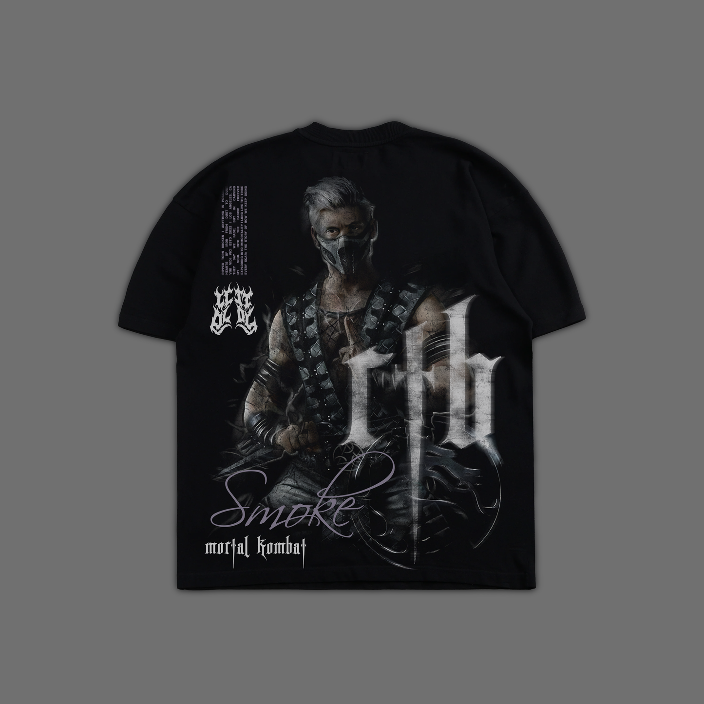 MK | SMOKE 'LIMITED' OVERSIZED TEE IN BLACK