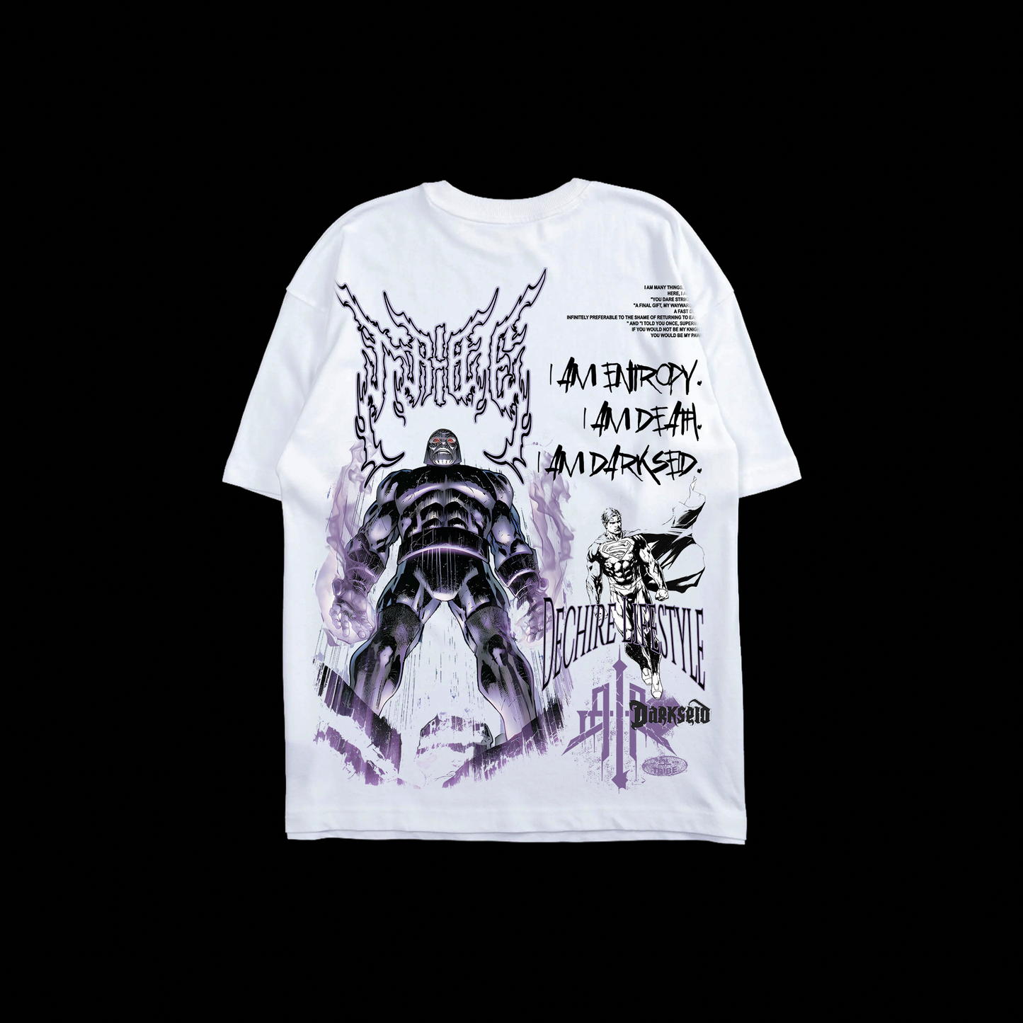DARKSEID 'LIMITED' OVERSIZED TEE IN WHITE