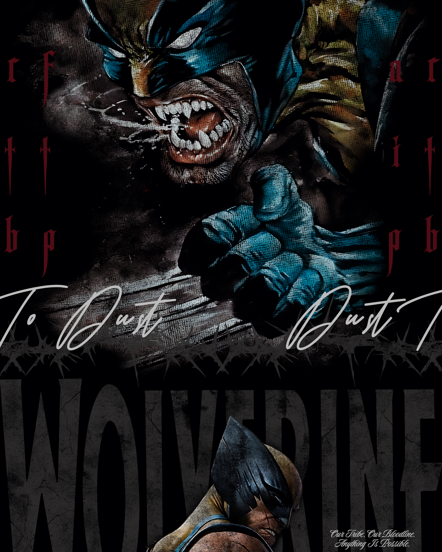 WOLVERINE | WEAPON X '1 OF 500' OS TEE IN BLACK