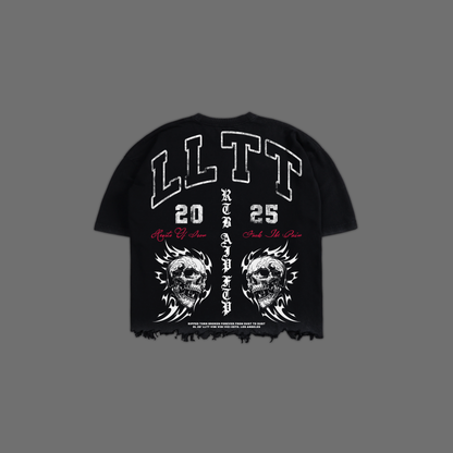 SF | SAGAT '1 OF 100' OVERSIZED BOXY GRUNGE CUT-OFF TEE