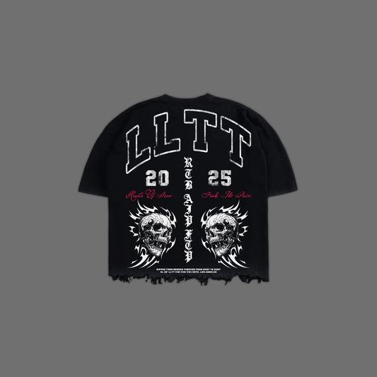 SF | SAGAT '1 OF 100' OVERSIZED BOXY GRUNGE CUT-OFF TEE