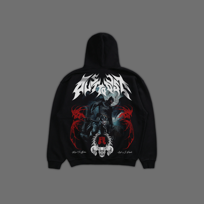 THE BAT & THE CAT 'LIMITED' OVERSIZED FLEECE ZIP HOODIE