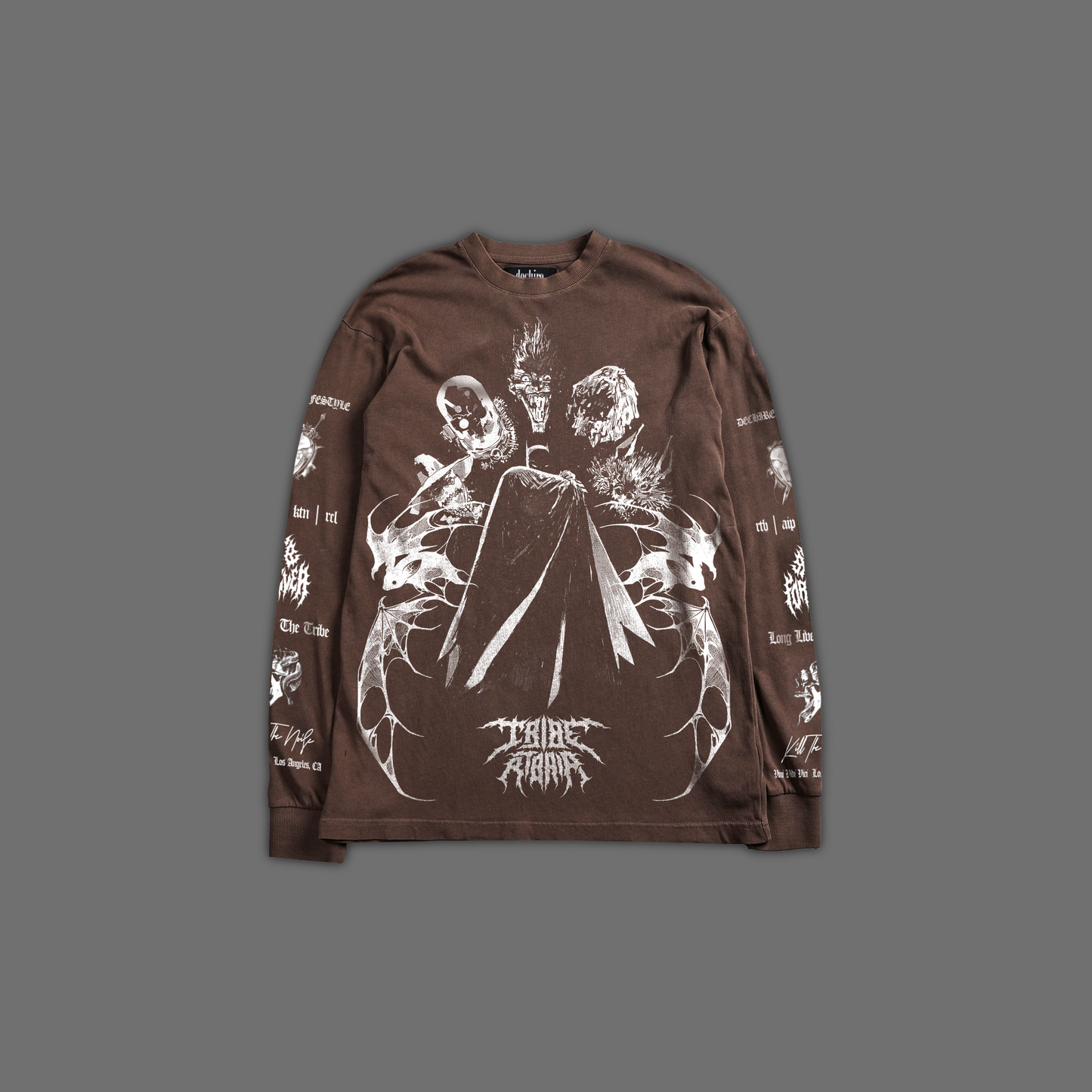 FALL OF GOTHAM 'LIMITED' CLASSIC L/S TEE IN BROWN