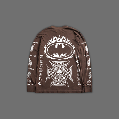 FALL OF GOTHAM 'LIMITED' CLASSIC L/S TEE IN BROWN