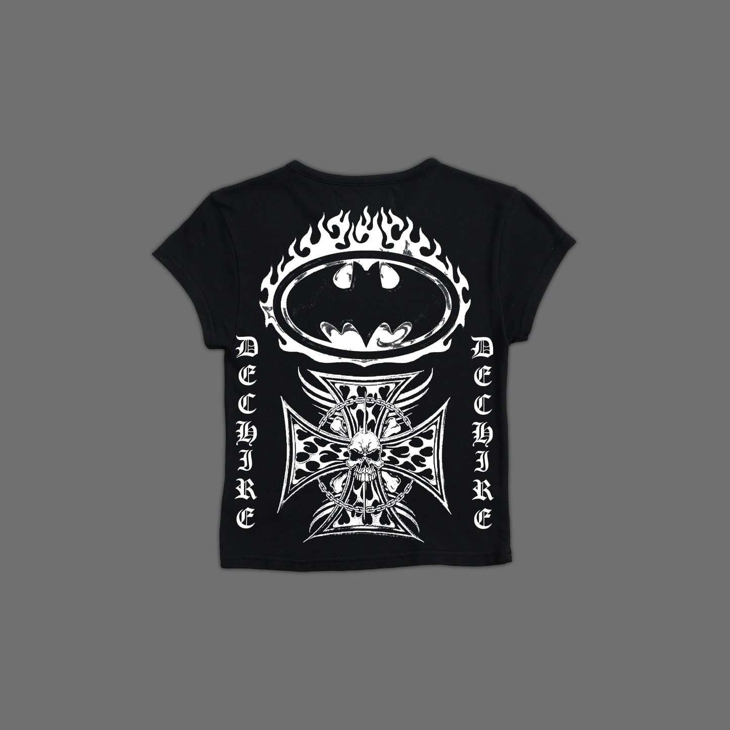 FALL OF GOTHAM 'CORE' DL FEMME BABY TEE IN BLACK