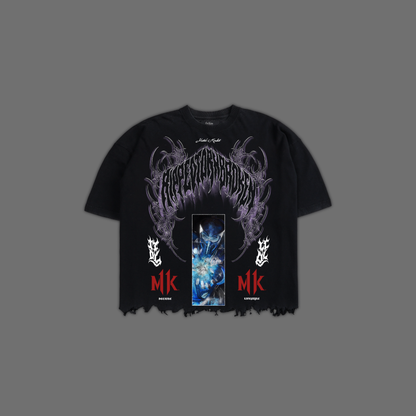 MK | SUB ZERO V2 OVERSIZED BOXY GRUNGE TERRY CUT-OFF TEE