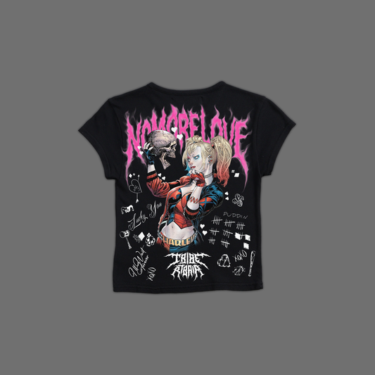 NO MORE LOVE 'CORE' DL FEMME BABY TEE IN BLACK