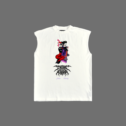 JOKER & HARLEY | RCL '97 SERIES' MUSCLE TEE IN WHITE