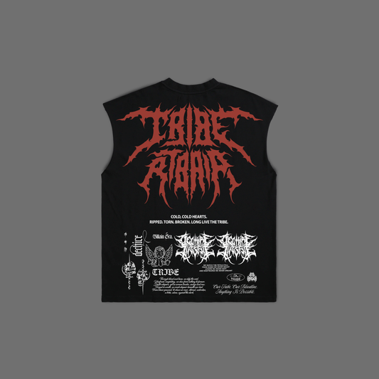COLD, COLD HEARTS 'LIMITED' MUSCLE TEE IN BLACK