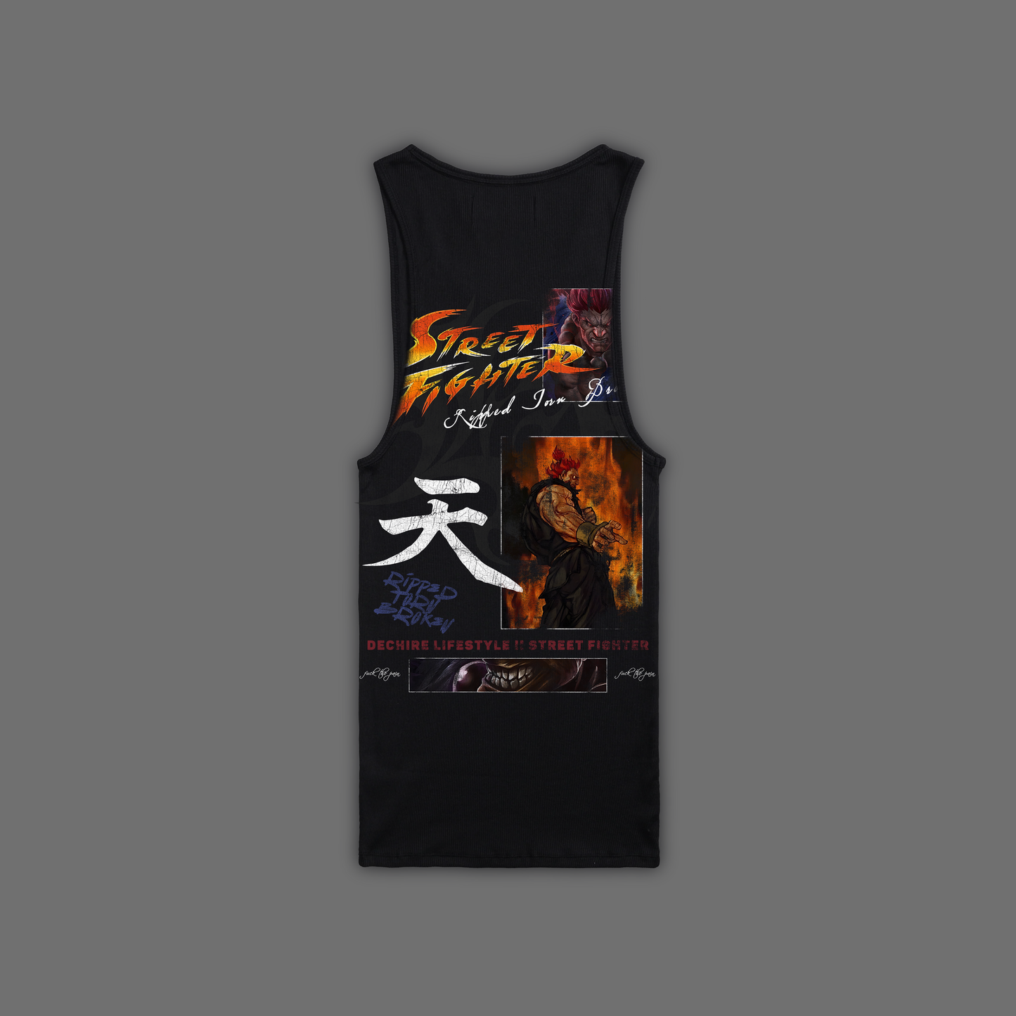 MK | AKUMA RIBBED TANK IN BLACK