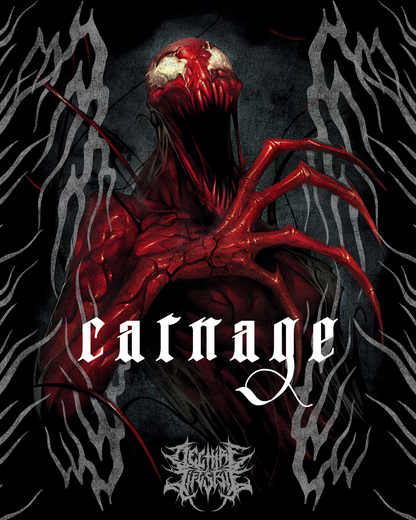 A MOSIAC OF CARNAGE ' 1 OF 500' OS TEE IN BLACK