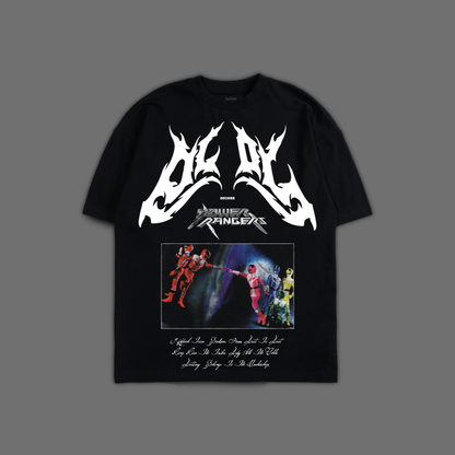 POWER RANGERS || TIME FORCE '24 YEAR EDITION' OVERSIZED TEE IN BLACK
