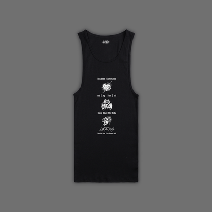 DUST TO DUST RIBBED TANK IN BLACK