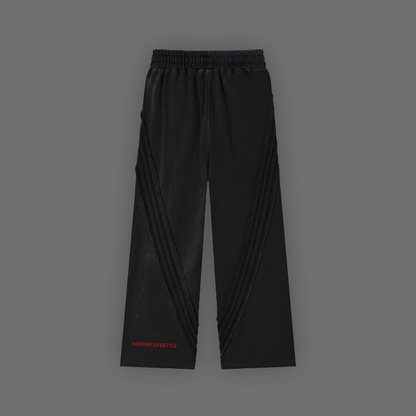 'TALE OF THE 3 BROTHERS' SNOW WASHED RAW EDGE GRUNGE SWEATS