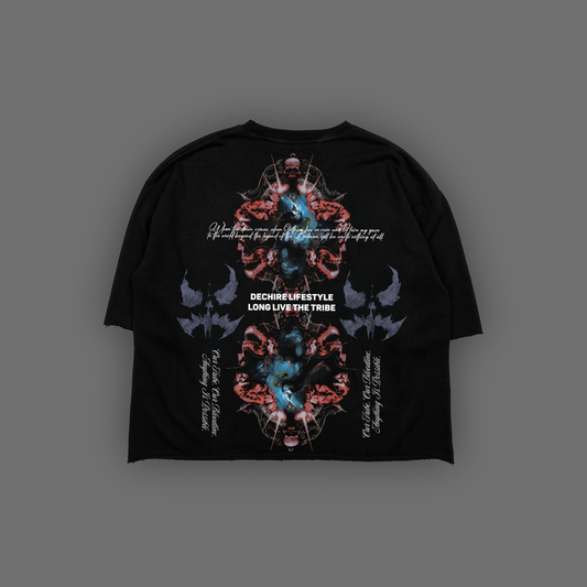 SCARECROW | CERTIFIED INSANE FULL HEM OS TERRY TEE IN ACTIVE BLACK