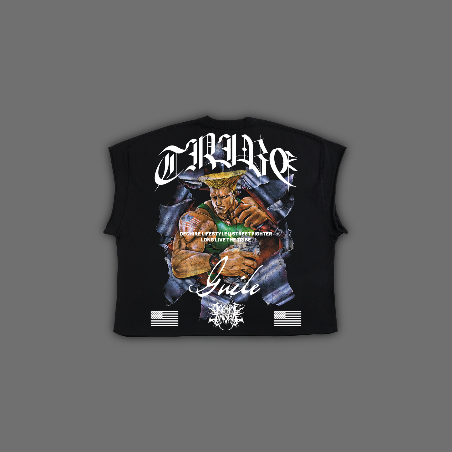 SF | GUILE  RAW EDGE BOXY MUSCLE TEE