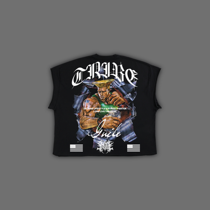 SF | GUILE  RAW EDGE BOXY MUSCLE TEE
