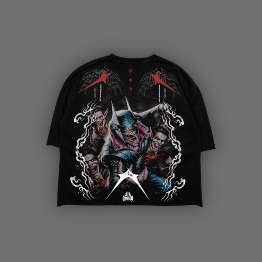 TBWL & ROBINS FULL HEM OS TERRY TEE IN ACTIVE BLACK