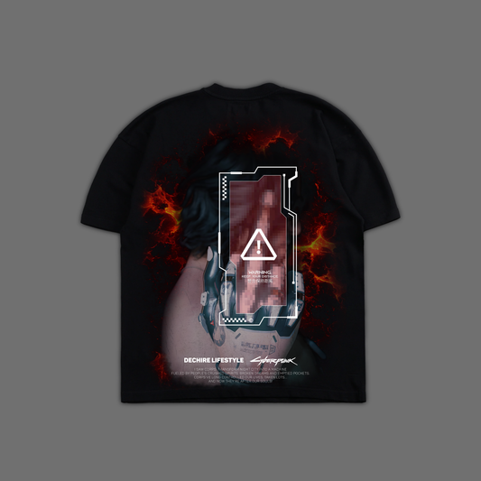 JOHNNY SILVERHAND 'LIMITED' OVERSIZED TEE IN BLACK