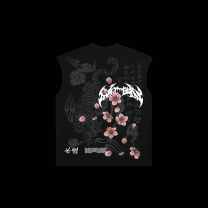 CELESTIAL RULER 'LIMITED' MUSCLE TEE IN BLACK