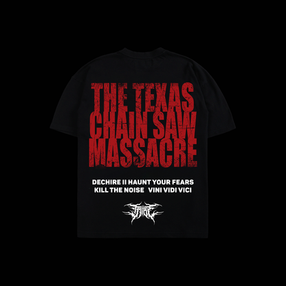 TEXAS CHAINSAW MASSACRE 'LIMITED' OVERSIZED TEE IN BLACK