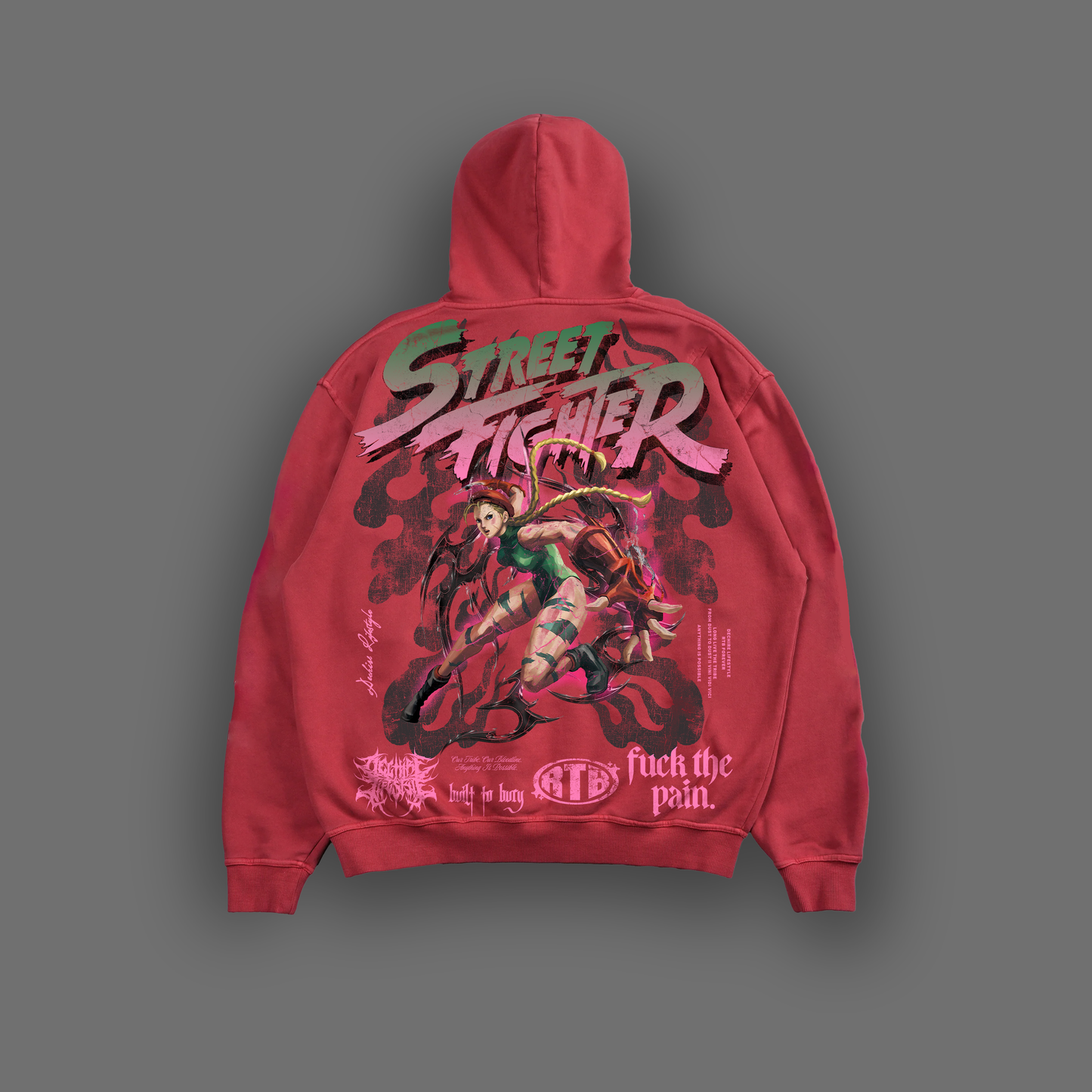 SF | CAMMY WHITE '1 OF 50' DL:MADE OVERSIZED HOODIE || BLOOD RED EDITION®