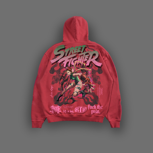 SF | CAMMY WHITE '1 OF 50' DL:MADE OVERSIZED HOODIE || BLOOD RED EDITION®