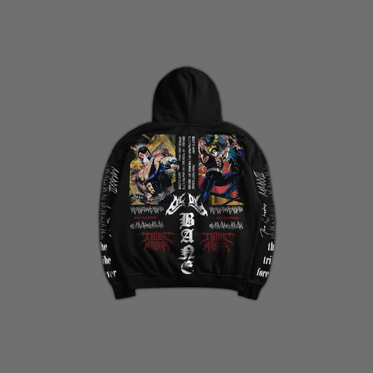 BANE | THE SHADOWS '1 OF 100' OVERSIZED HOODIE IN BLACK