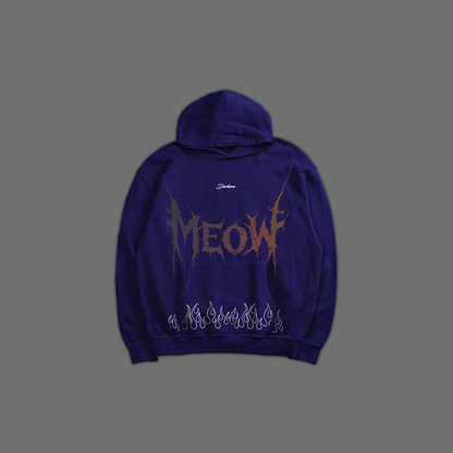 CATWOMAN | 9 LIVES 'LIMITED' OVERSIZED HOODIE IN DEEP NAVY BLUE